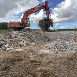 Knust beton har vi på lager