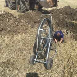 Søgning i en gl lerrør den er god inu efter ca 75 år