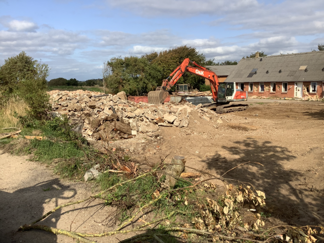 Hele ejendommen bliver fjernet